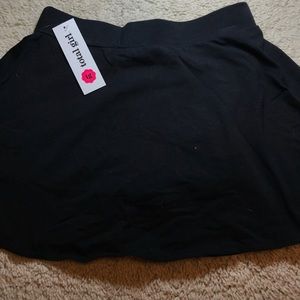 NWT Total Girl Black Skort
